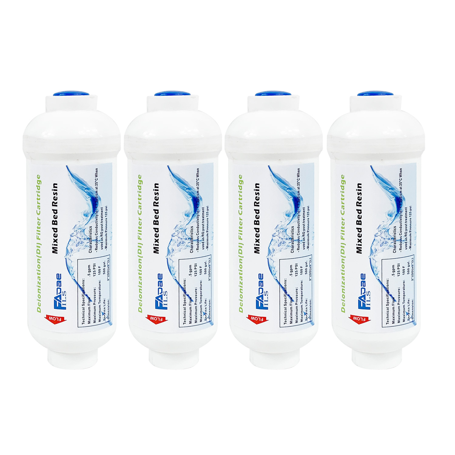 Xlab Medical - 4 عبوات من خرطوشة فلتر راتينج