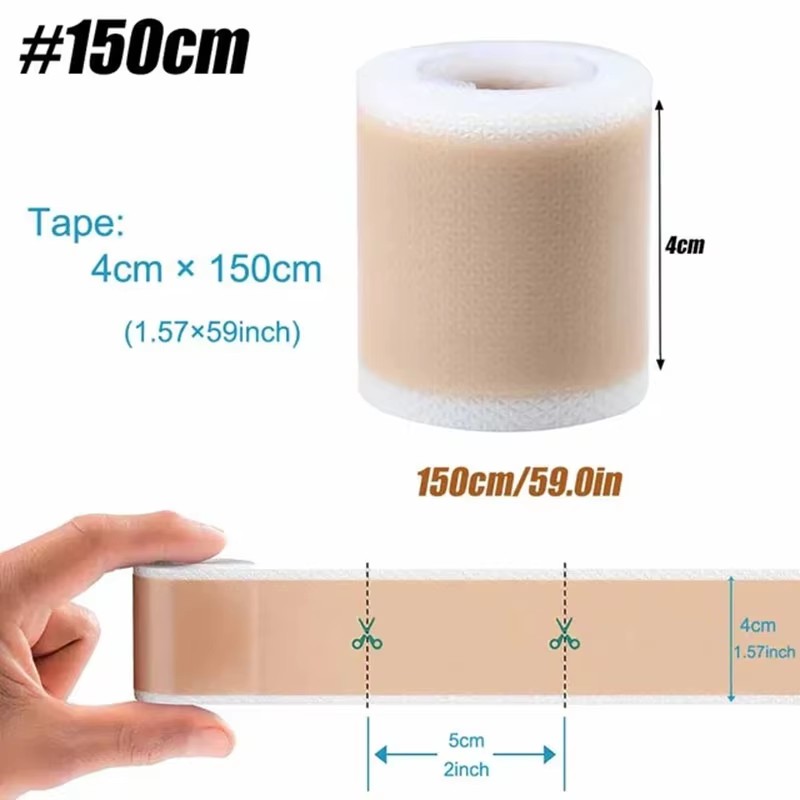 Medical Tape - 50/100/150 سنتيمتر هلام السيليكون ندبة ورقة