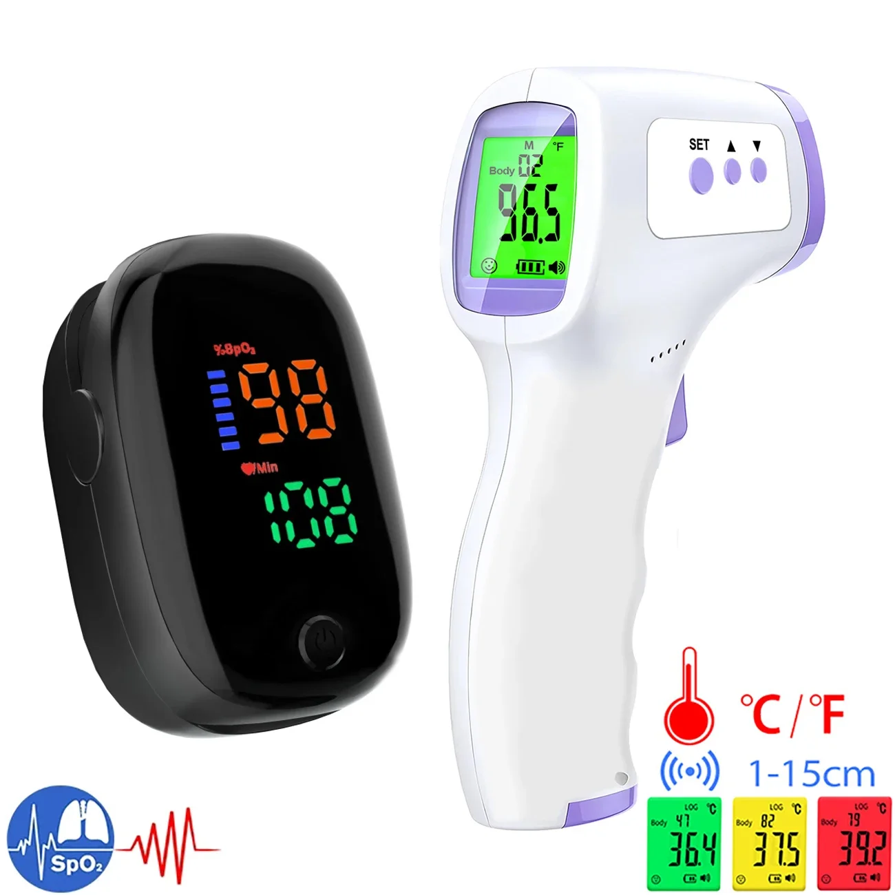 Pulse Oximeter - ميزان حرارة طبي بالأشعة تحت الحمراء