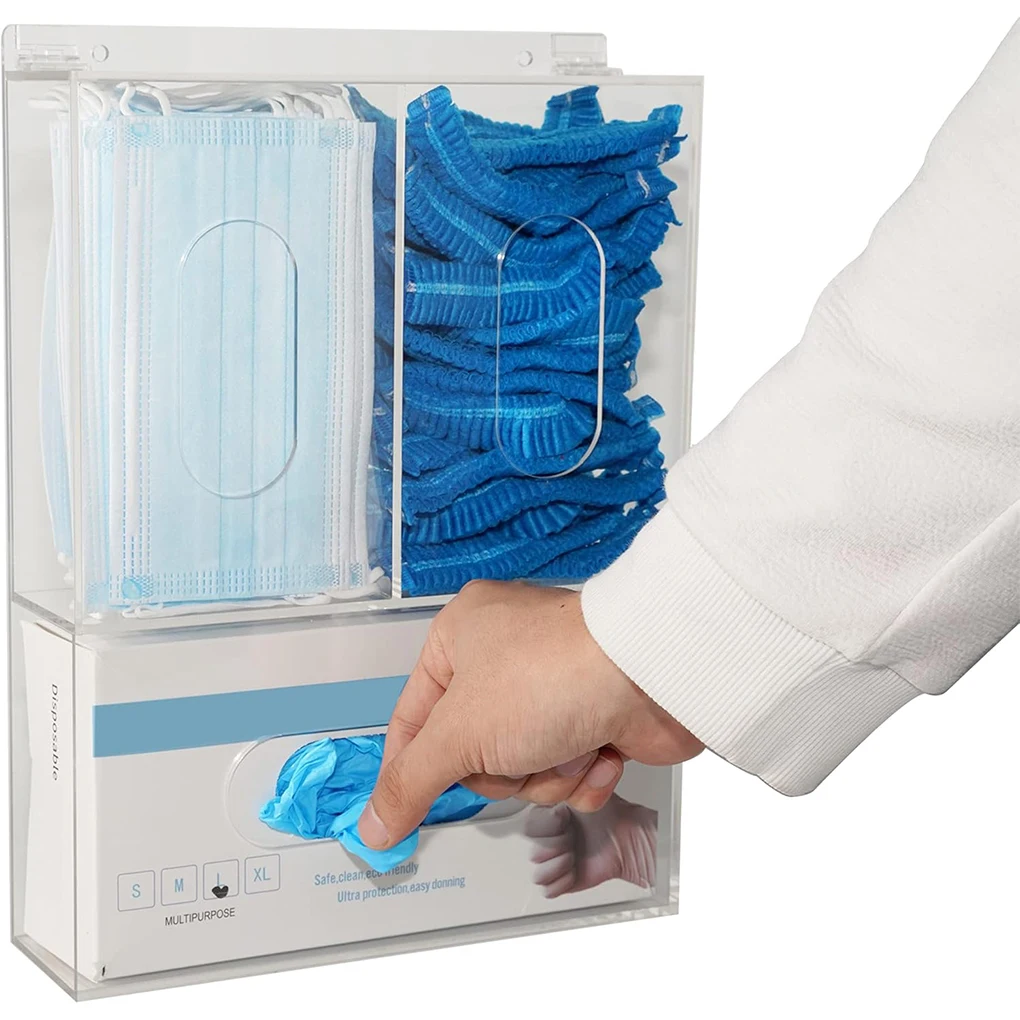 حامل قفازات أكريليك شفاف بثلاث - مراجعة Medical Gloves وسعره