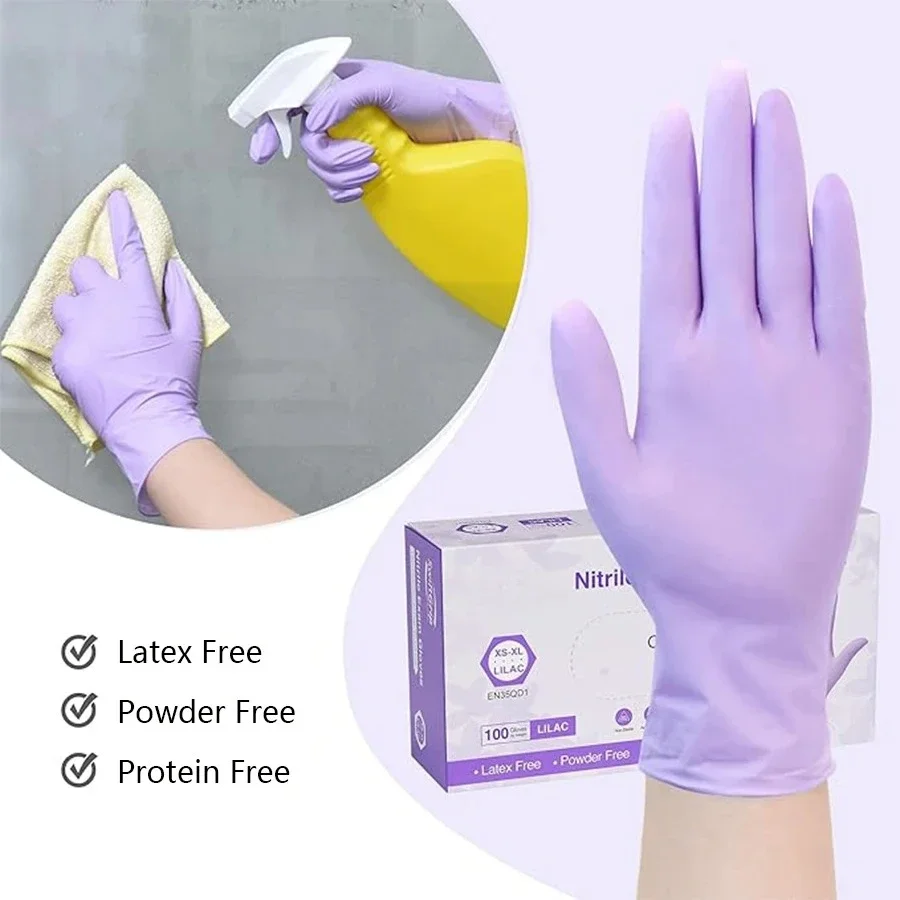 10-100 قطعة قفازات النتريل الأ - مراجعة Medical Gloves وسعره