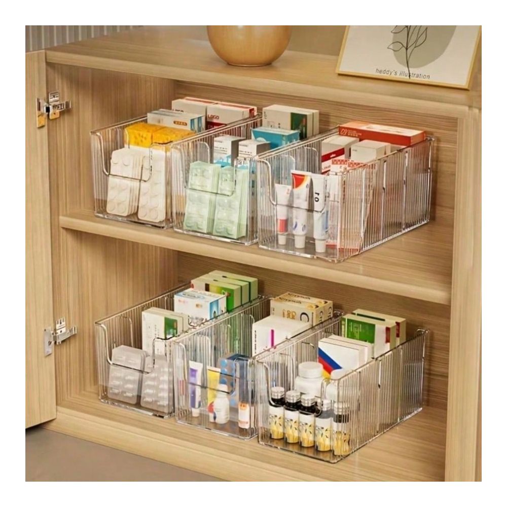 علبة أدوية شفافة كبيرة بأربعة  - مراجعة First Aid Kit وسعره