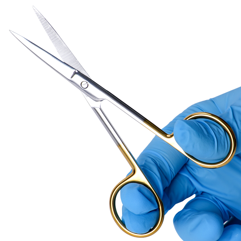 1 قطعة مقص أسنان بمقبض ذهبي، م - مراجعة Medical Scissors وسعره