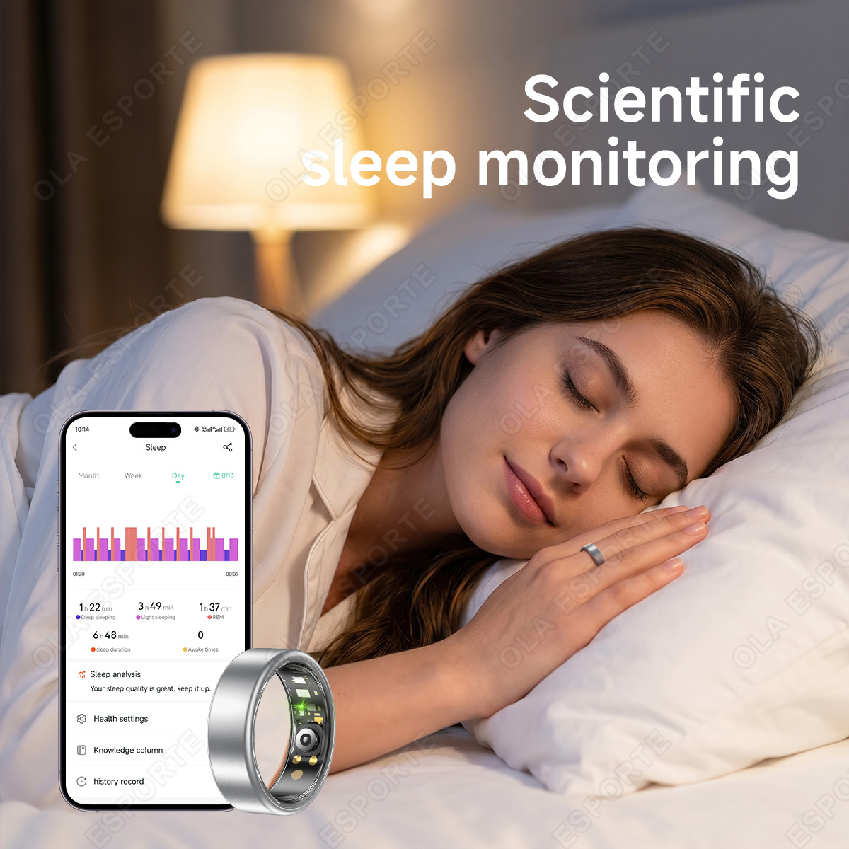 خاتم ذكي للنساء والرجال، يقيس  - مراجعة Blood Pressure Monitor وسعره