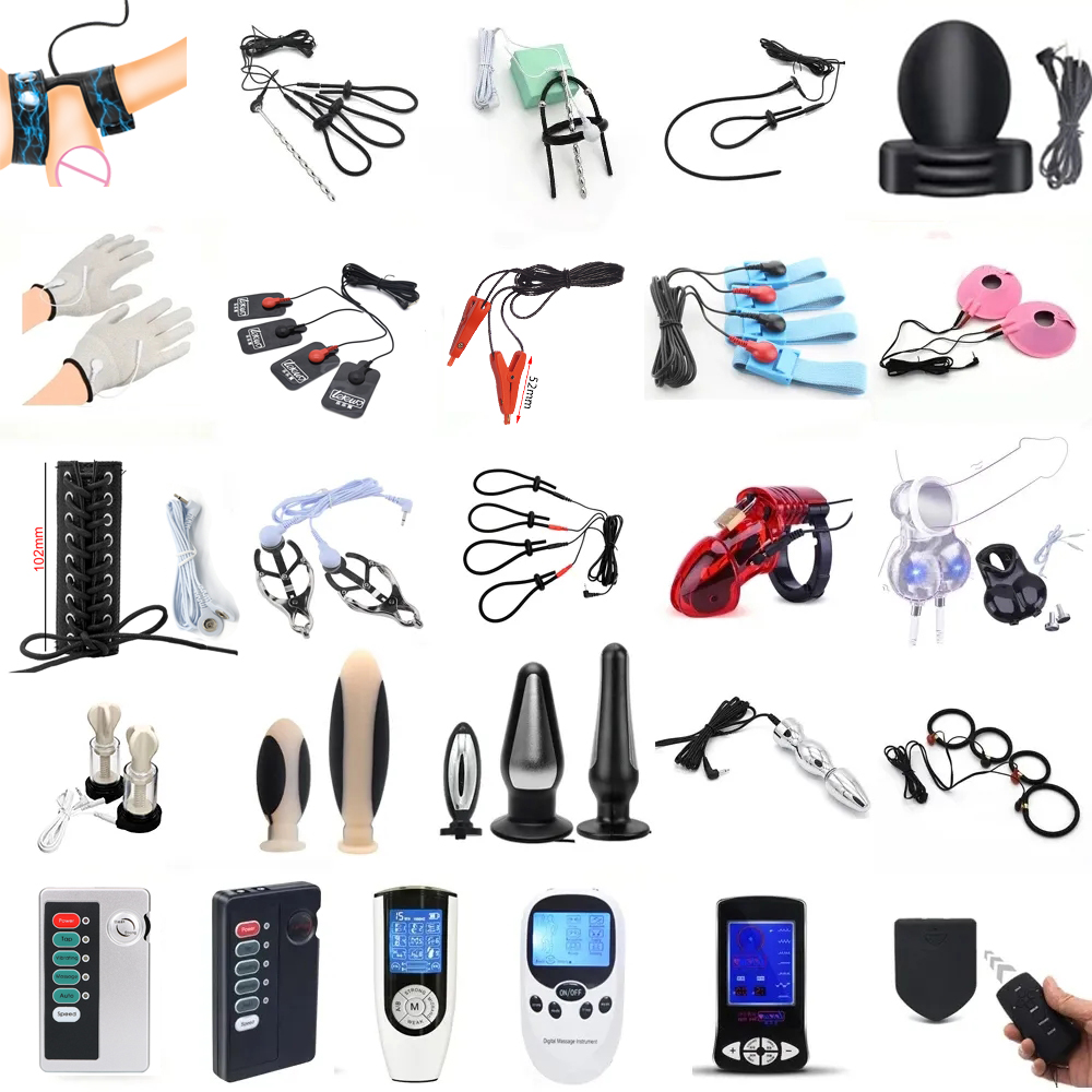 الكهربائية E-stim لعبة تدليك ت - مراجعة Medical Gloves وسعره