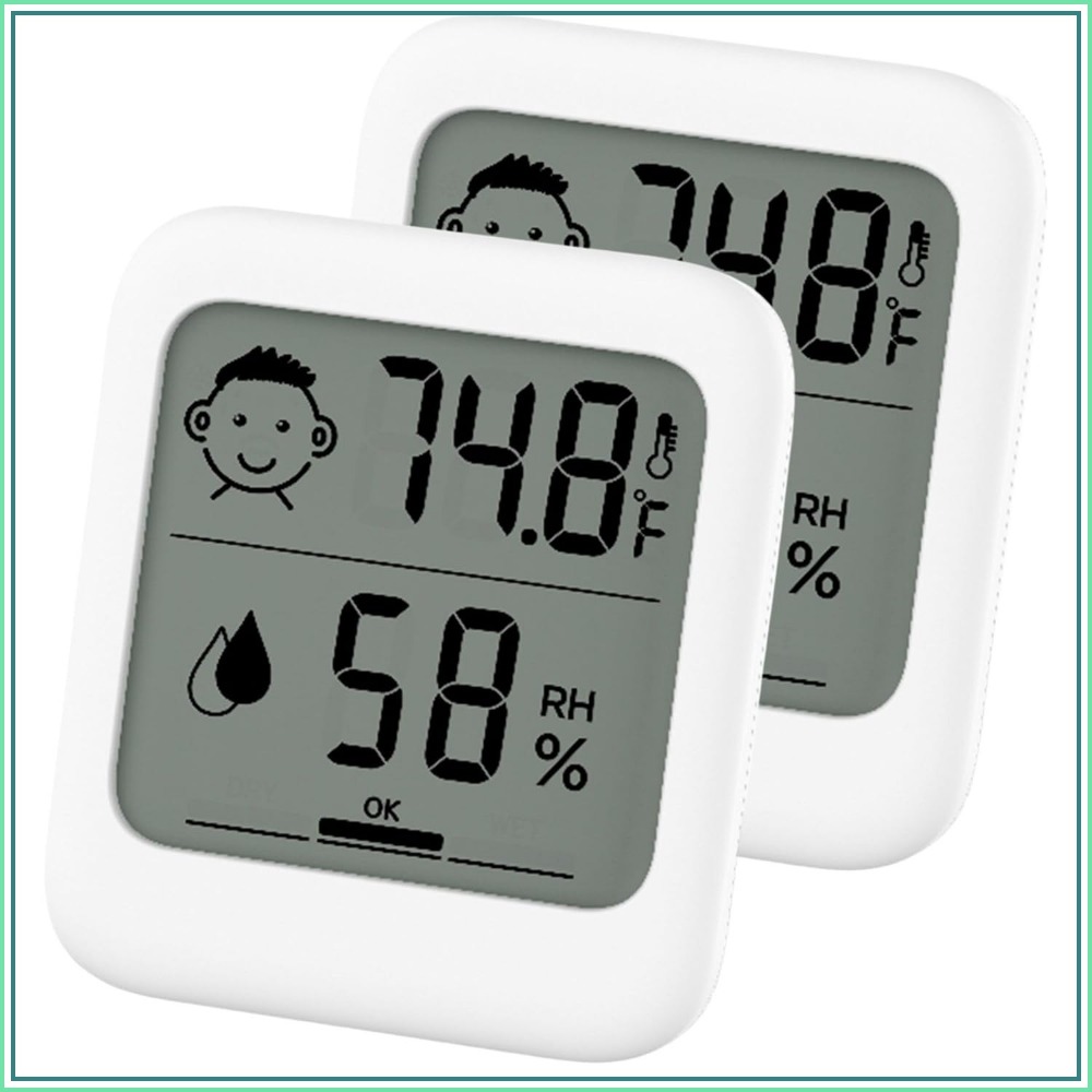 مجموعة من 2 مقياس حرارة ورطوبة - مراجعة Thermometer Digital وسعره