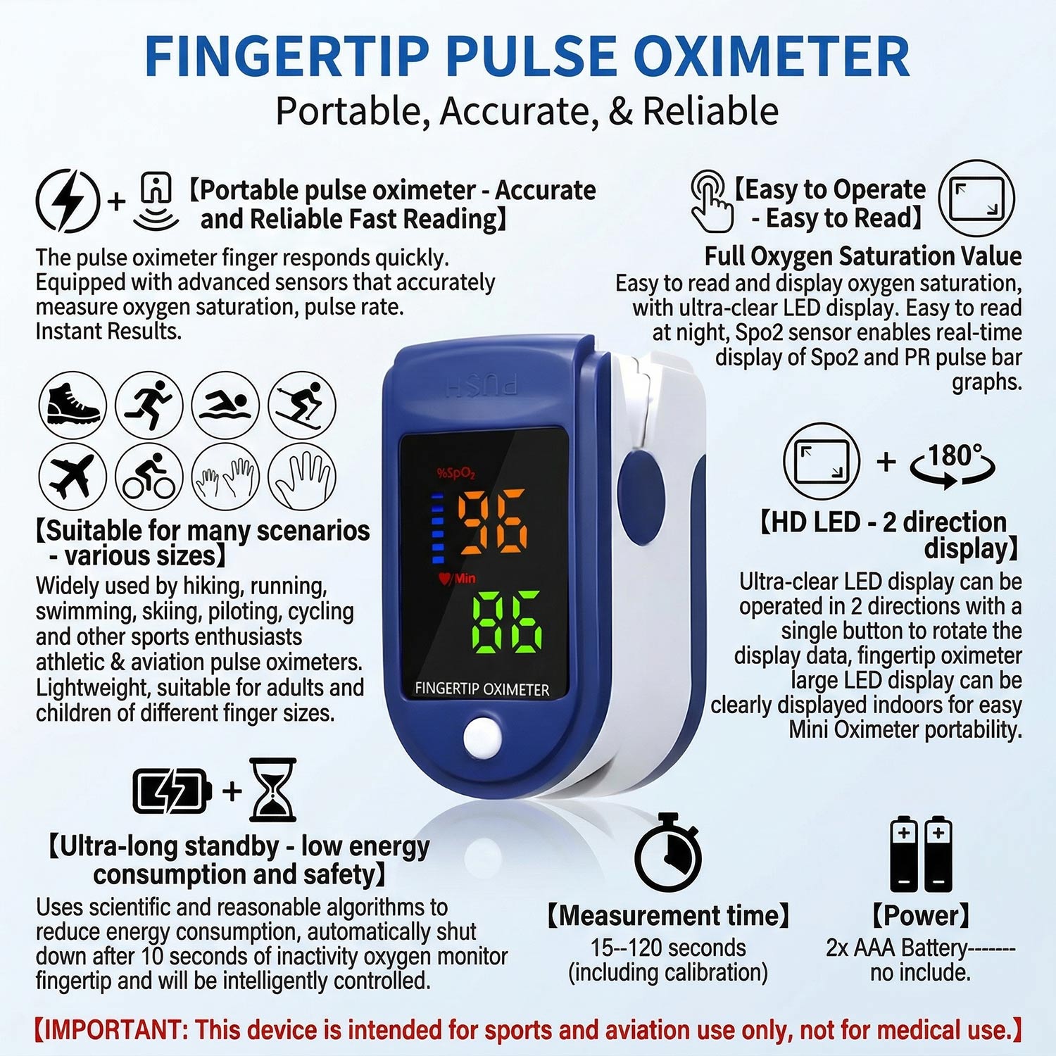 مقياس حرارة طبي للجبهة، جهاز ق - مراجعة Pulse Oximeter وسعره